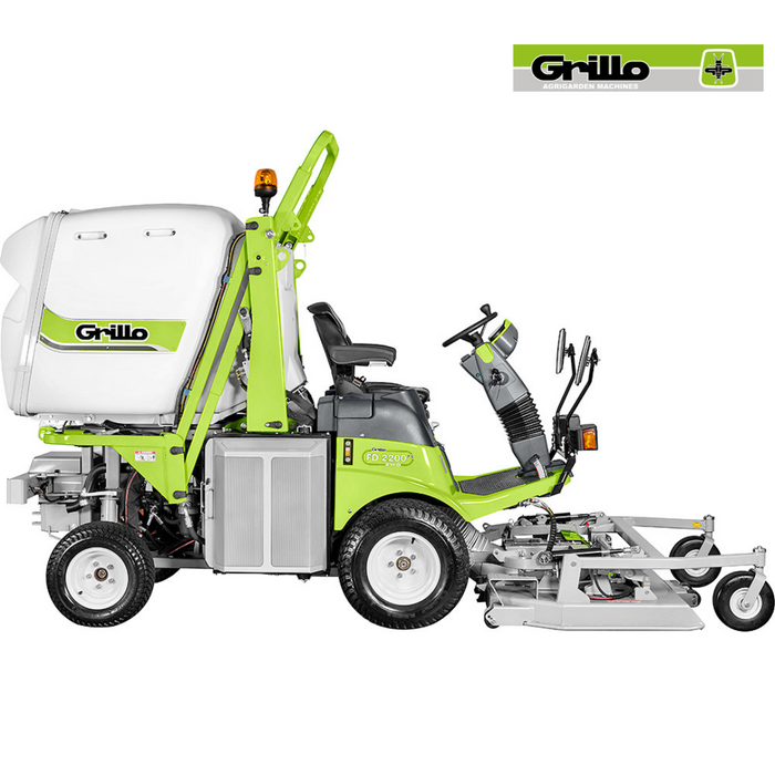 Grillo FD 2200TS 4WD Hydrostatic Out-Front Mower with 155cm Cutter Deck and Mulching Kit