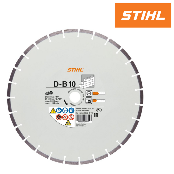 Stihl D-B10 Diamond Cutting Wheel for General Construction Use