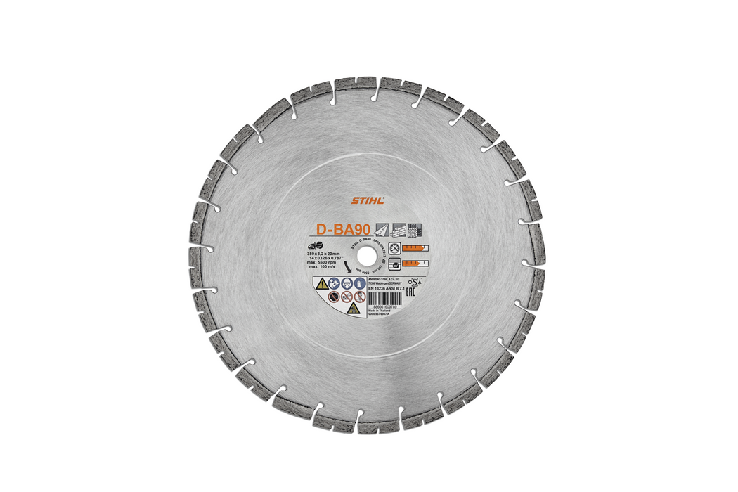Stihl D-BA90 Diamond Cutting Wheel for All-Purpose Use / Long Life