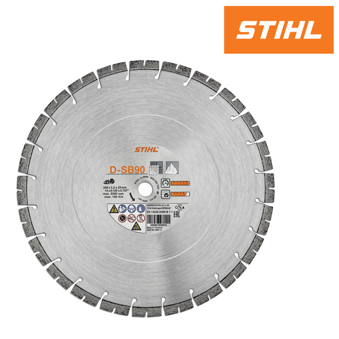 Stihl D-SB90 Diamond Cutting Wheel for Heavy-Duty & Special Uses