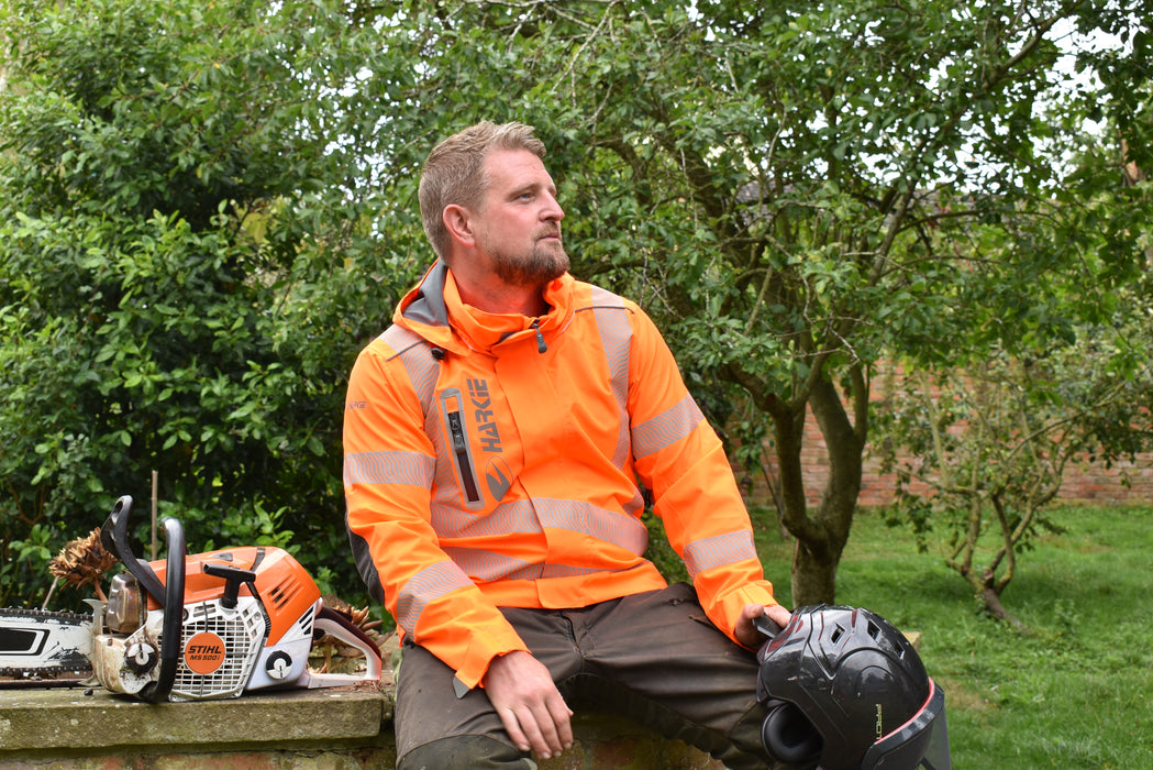 Harkie Hi-Vis Defiance Jacket in Orange