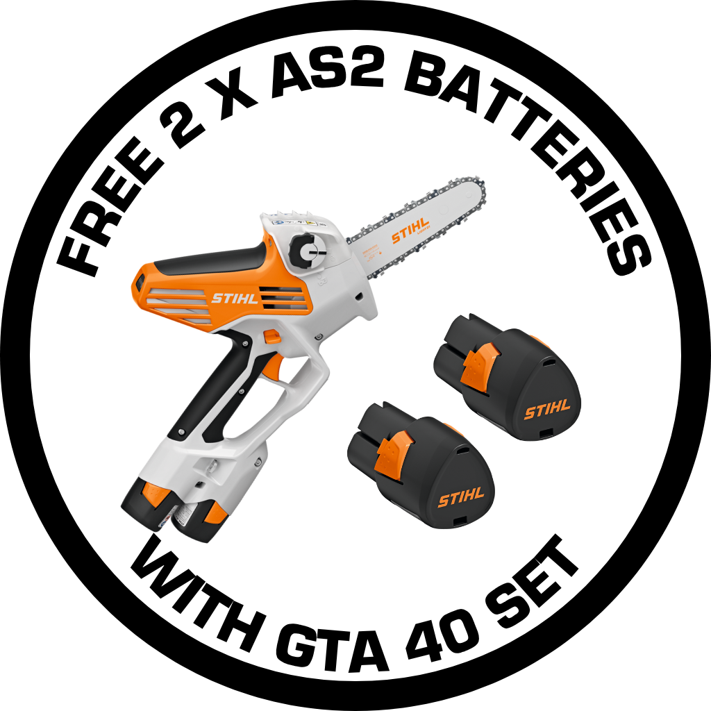Stihl GTA 40 Pruner - 2 x FREE Battery Promotion