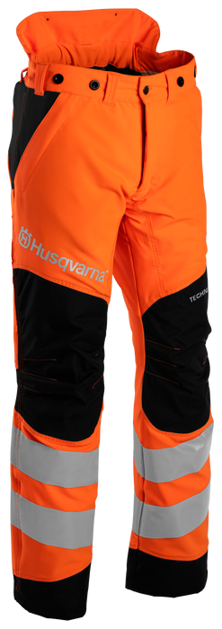 Husqvarna Technical Protective Hi-Viz Trousers 20A - with Chainsaw Protection /  Class 1