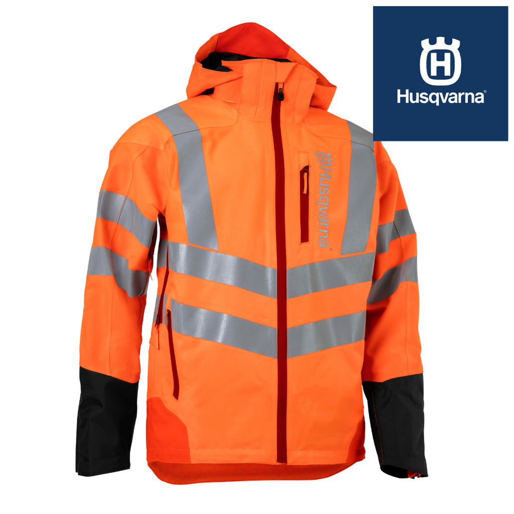 Husqvarna Rain Jacket Vent Hi-Viz - Technical Mens — Balmers GM