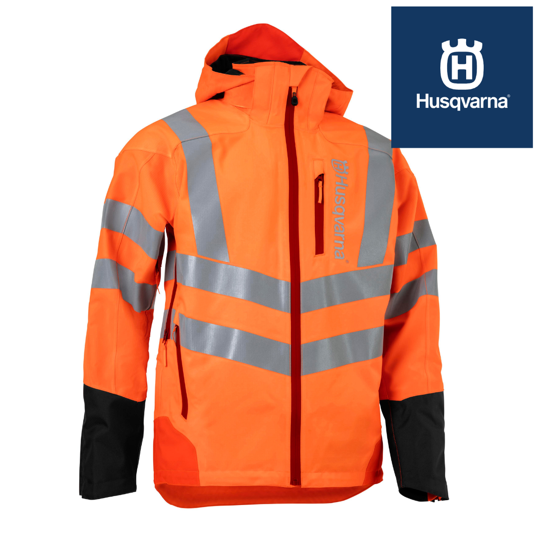 Husqvarna Rain Jacket Vent Hi-Viz - Technical Mens — Balmers GM