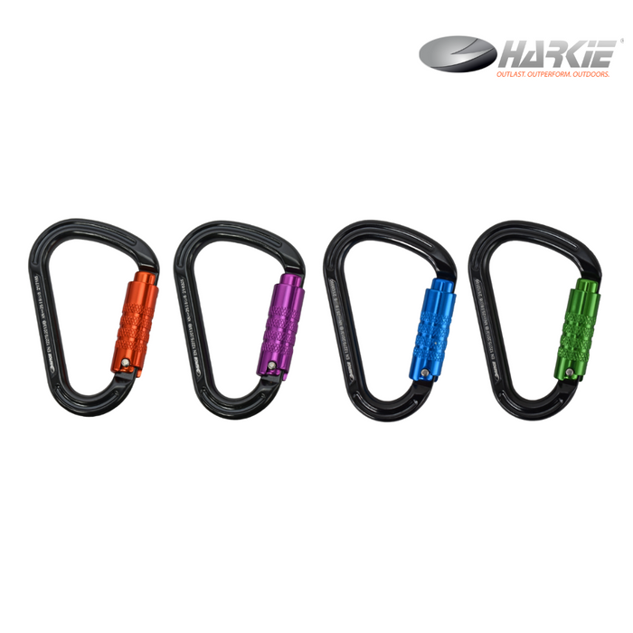 Harkie HMS 3 Way Karabiner (Pack of 4)