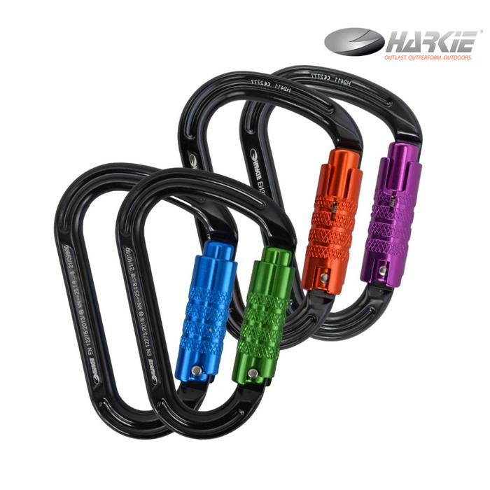 Harkie HMS 3 Way Karabiner (Pack of 4)