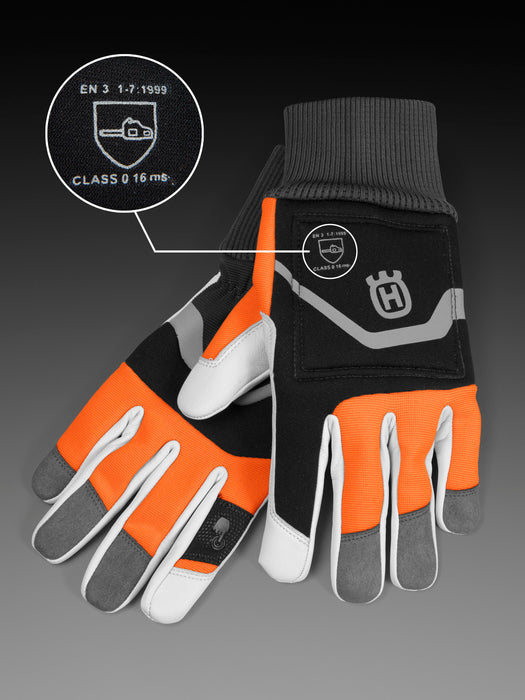 Husqvarna Functional 16 Gloves - with Class 0 Chainsaw Protection