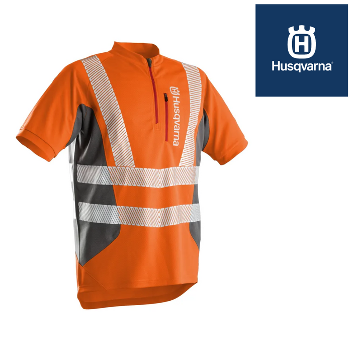 Husqvarna Technical Short Sleeve Work T-Shirt / Hi-Viz