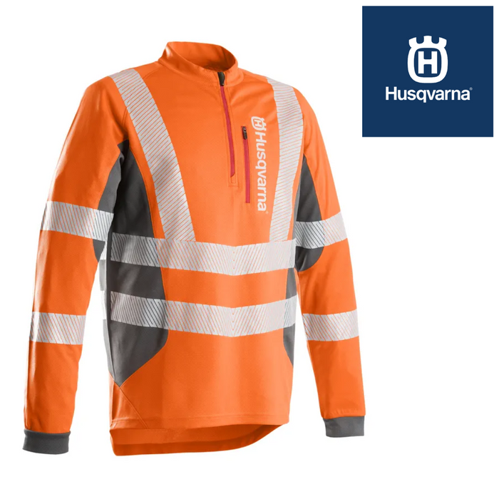 Husqvarna Technical Long Sleeve Work T-Shirt / Hi-Viz