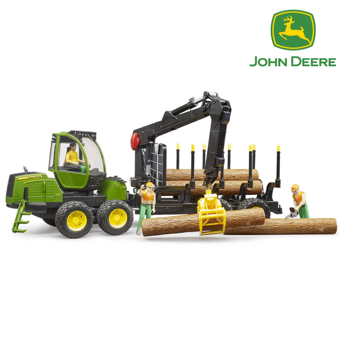 Bruder John Deere 1210E Forwarder with Grabber & Logs