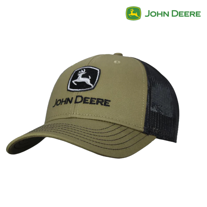John Deere Adults Cap - Olive Mesh Back