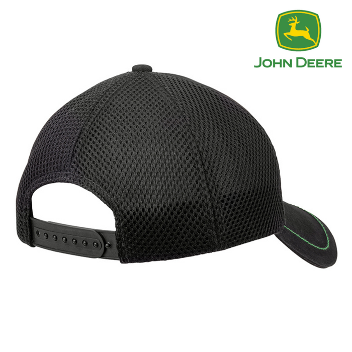 John Deere Adult Cap - Mesh Logo Black