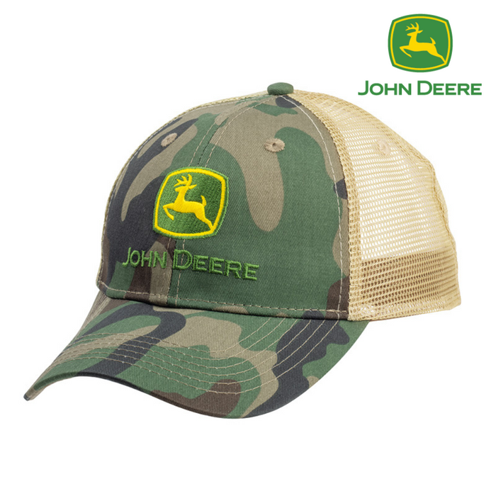 John Deere Adults Cap - Camo Trucker