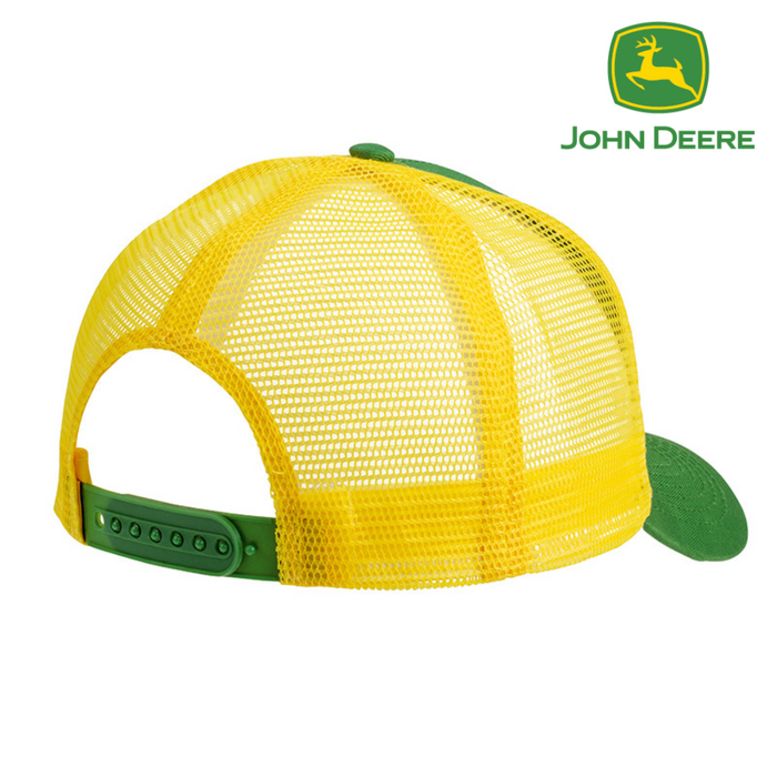 John Deere Adults Cap - Green & Yellow Trucker