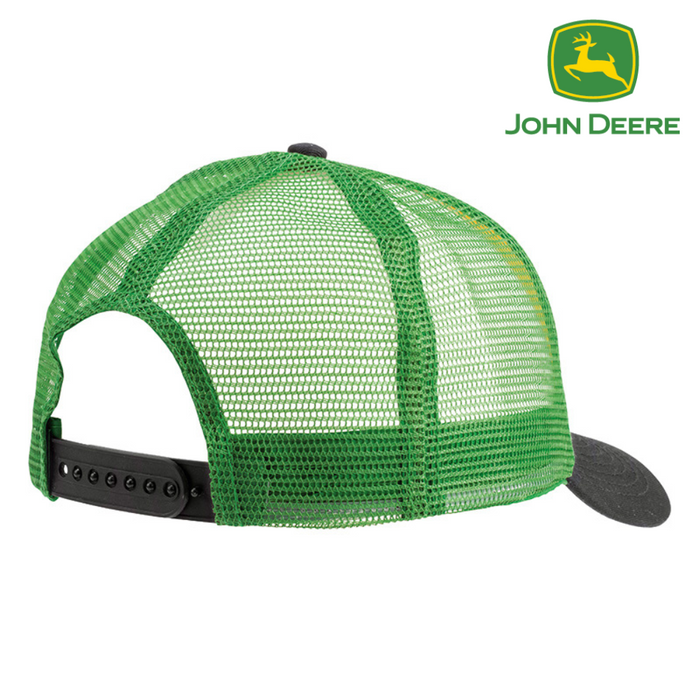 John Deere Adults Cap - Black & Green Trucker