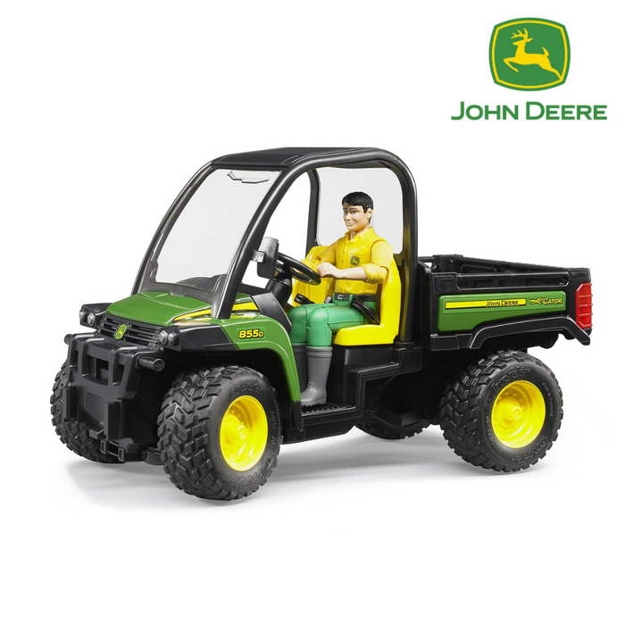 Bruder John Deere XUV855D Gator with Driver