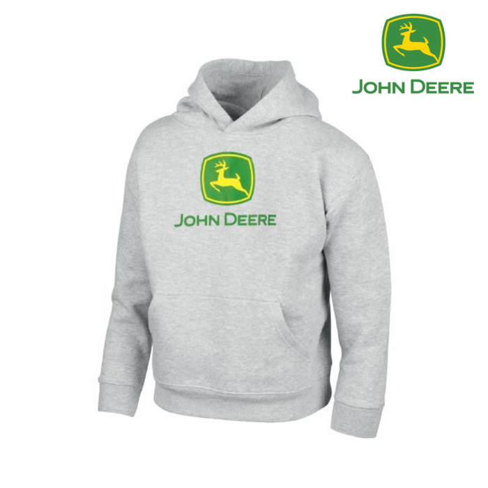 John Deere Youth Hoodie - Grey