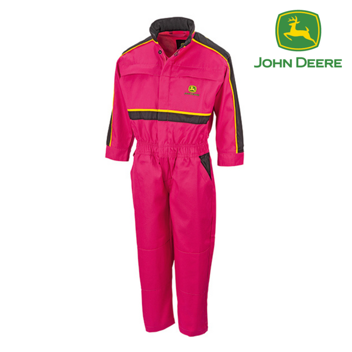 John Deere Kids Pink Overalls