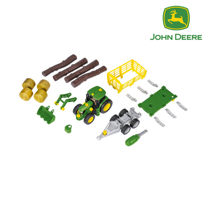 John Deere Build-A-Tractor & Hay Cart