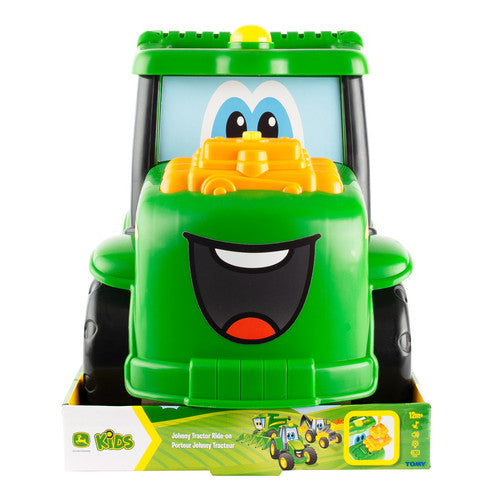 TOMY John Deere Key-n-Go Johnny Tractor de juguete con TOMY John Deere Key-n-Go Johnny Tractor de juguete con