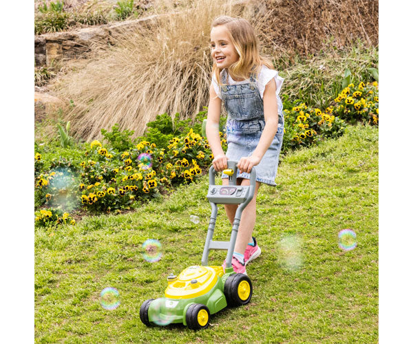 John Deere Bubble 'N' Go Toy Lawn Mower