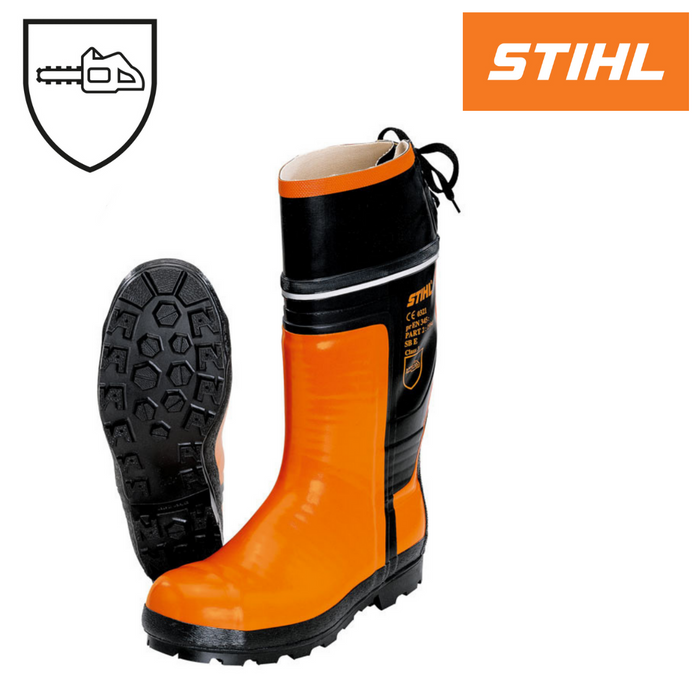 Stihl Special Rubber Chainsaw Boots - with Chainsaw Protection / Class 3