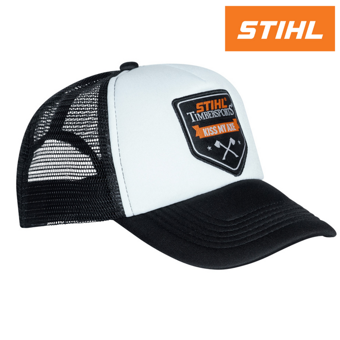 Stihl 'Kiss My Axe' Trucker Cap