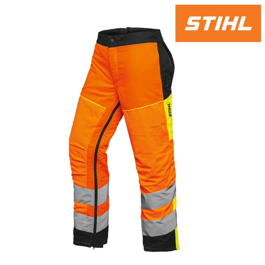 Stihl MS PROTECT Hi-Viz Chaps with 360° All-Round Leg Chainsaw