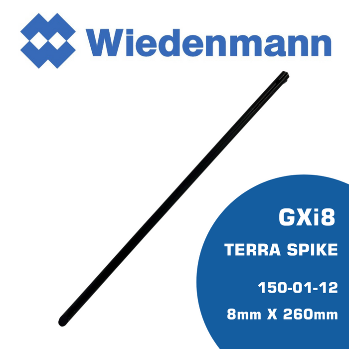 Wiedenmann GXi 8 Solid Tines: 8mm x 260mm (without sleeve)