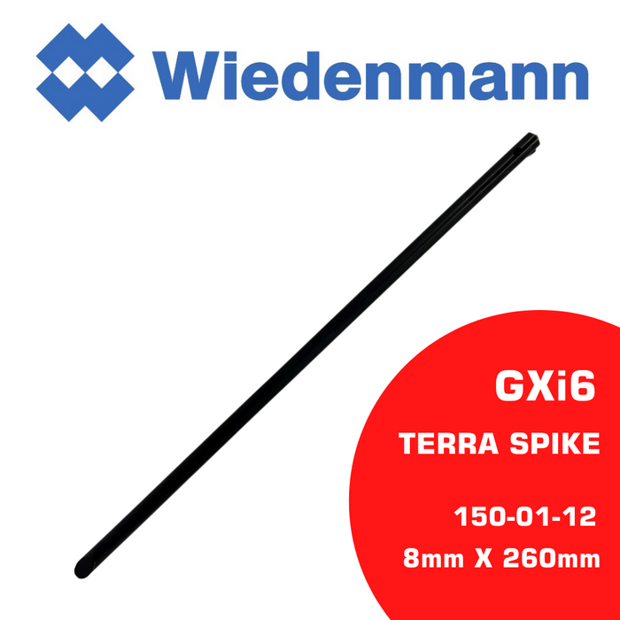 Wiedenmann GXi 6 Solid Tines: 8mm x 260mm (without sleeve)