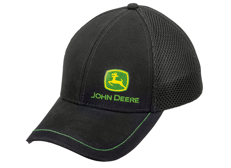 John Deere Baseball Cap (Mesh Logo Black)