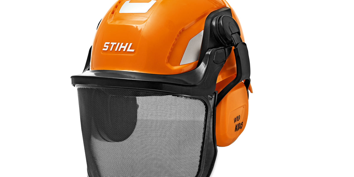 STIHL - If your little one is a professional player they also need  professional gear. Our Toy Helmet is the perfect addition to our toy leaf  blower. Because safety always comes first