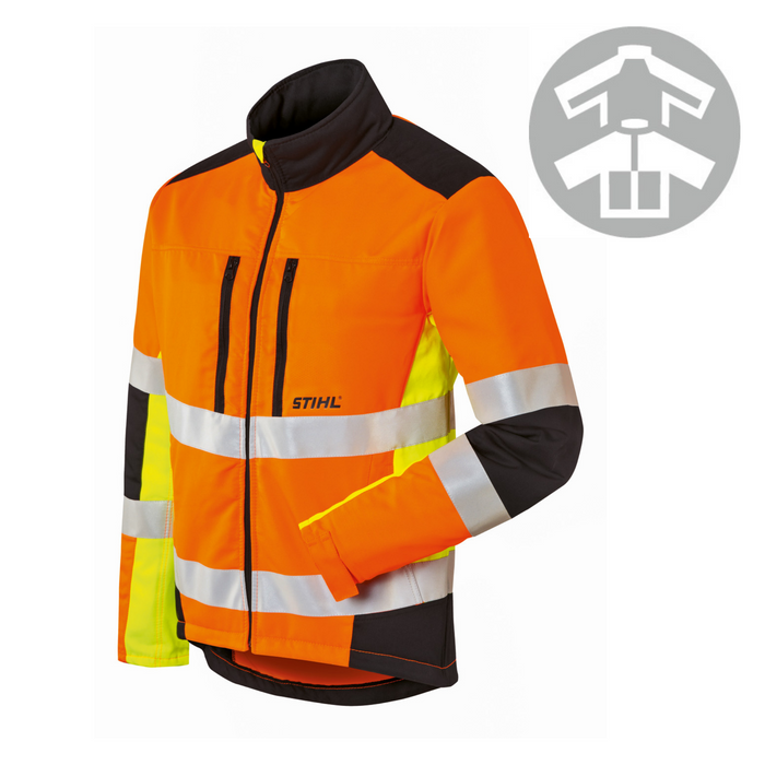 Stihl MS Protect Hi-Viz Jacket - with Chainsaw Protection / Class 1