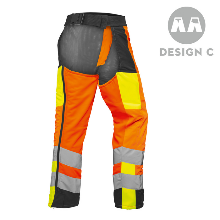 Stihl MS PROTECT Hi-Viz Chaps with 360° All-Round Leg Chainsaw Protection / Class 1