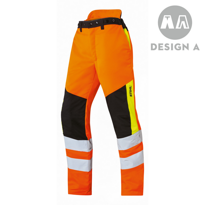 Stihl MS Protect Cut Protection & High Visibility Jacket Trousers - Design A